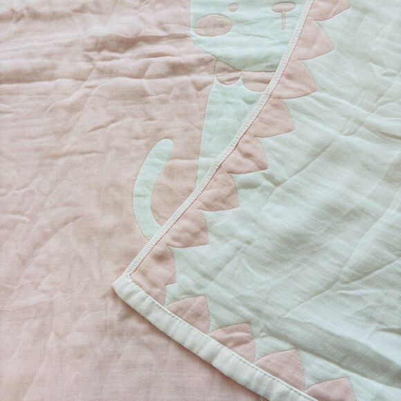 Bamboo Cotton Crib Baby Blanket QBedding Pink Baby Girl Blanket 43 X 43 Soft NWT - Picture 6 of 8